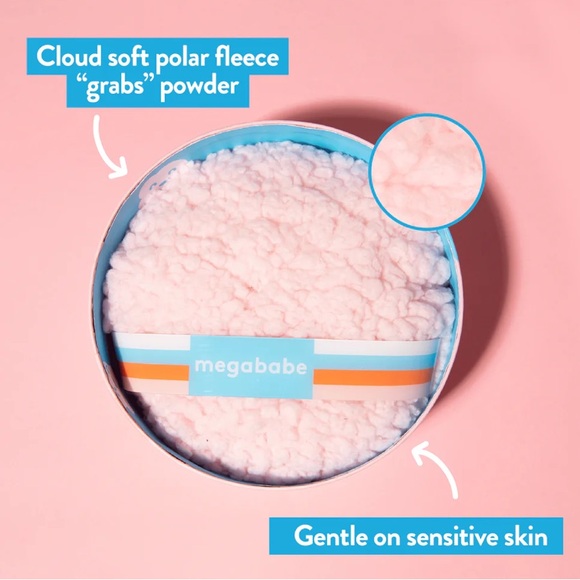 Megababe Pink Body Dust and Puff Set - Picture 5 of 9